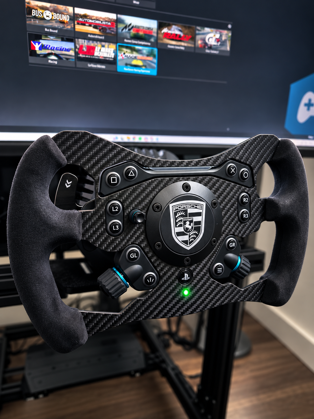 Fanatec/Logitech RS Custom Engraved SimWheel Horn Button